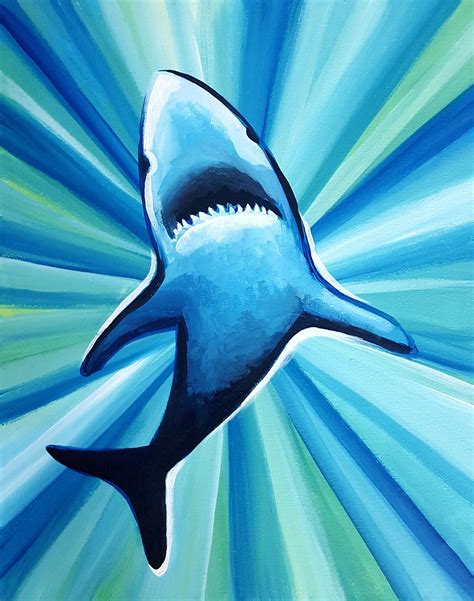 shark painting easy